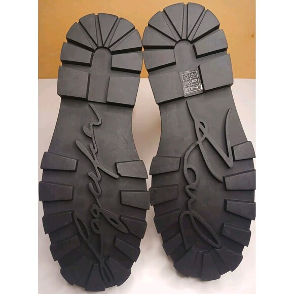 Karl Lagerfeld Sz 10 Paris Mayde Chunky Chelsea Boots Lug Sole With Rhinestones - Picture 9 of 16